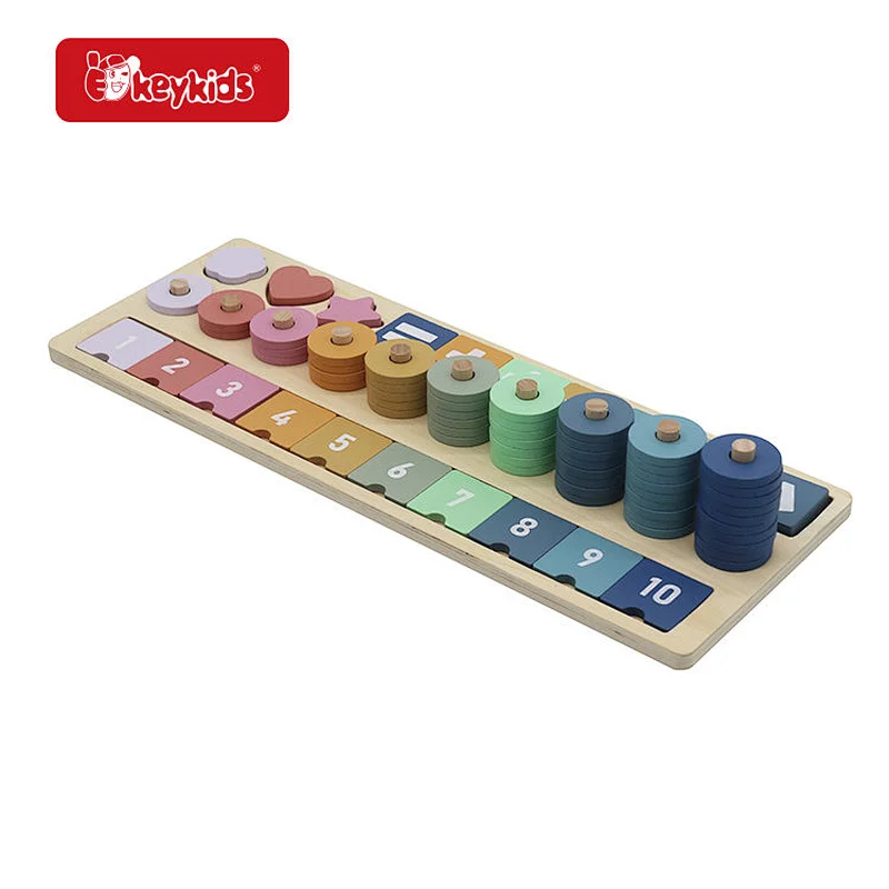 Customize Kids Early Education Wooden Learning Toys for Counting Numbers W12E219